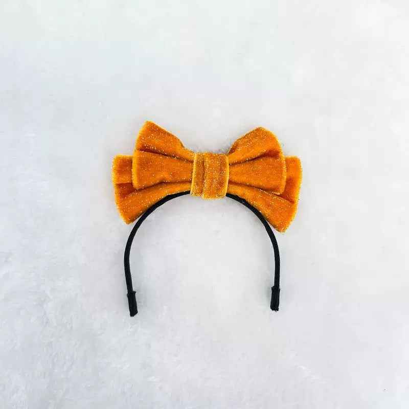 Labubu Doll Headband - Sparkling Velvet Party Accessories for Vinyl Dolls