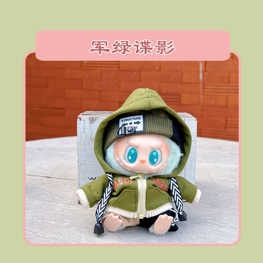 Labubu 15cm Sitting Doll Clothes - Macaron 2nd Gen Outfits