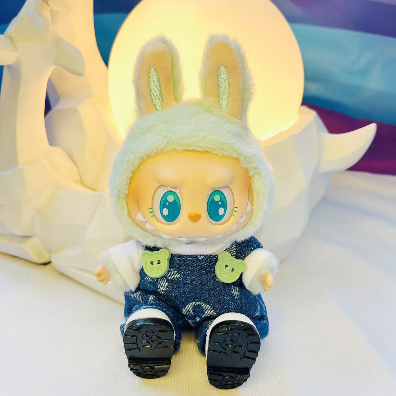 New Cameraman Labubu Pendant Baby Clothes Accessories suit Labubu Doll Keychain for Summer Baby Clothes