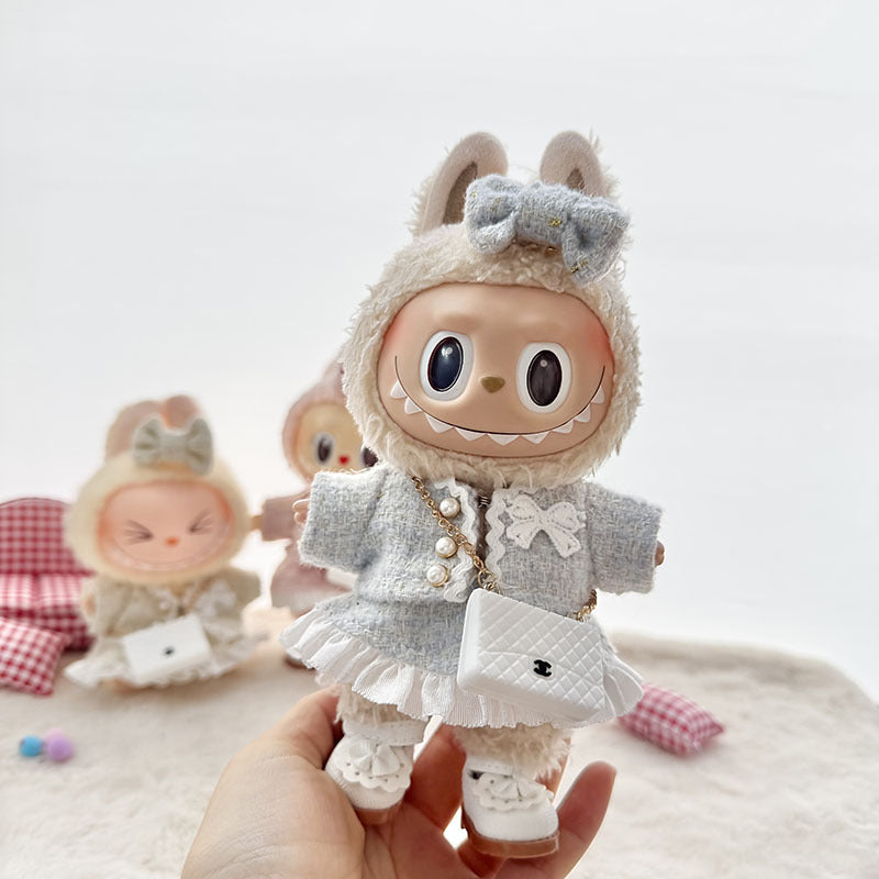 Labubu Doll Clothes Set - Classic Skirt Outfit for 1st & 2nd Gen Labubu