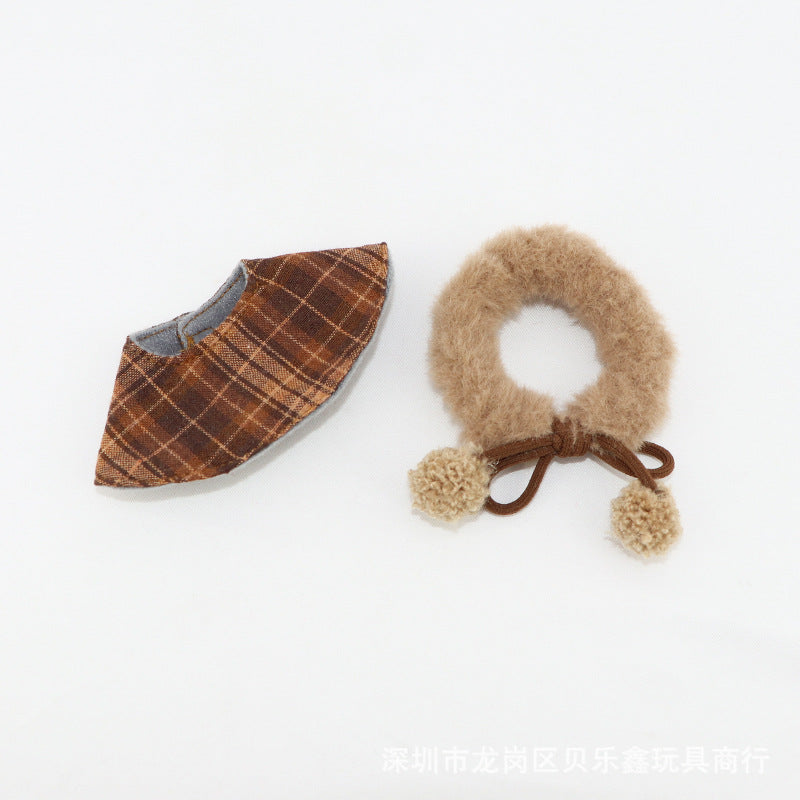 The first and second generation labubu sitting party doll vinyl doll clothes pendant 17cm sitting posture labubu doll clothes