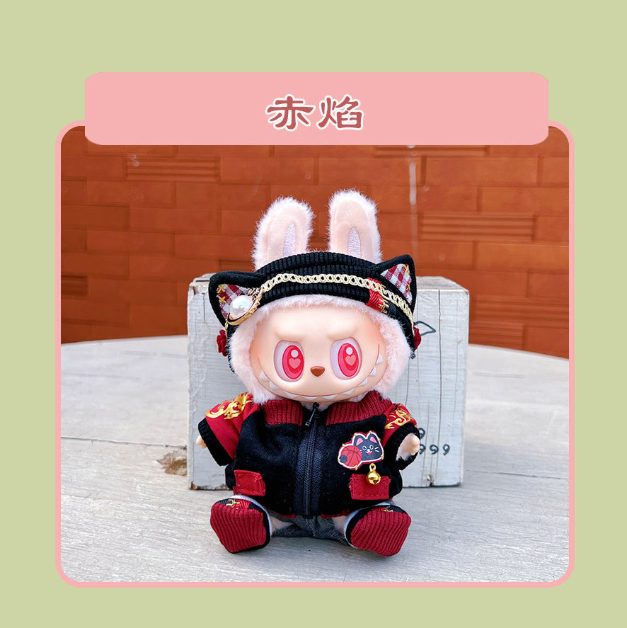 Labubu 15cm Sitting Doll Clothes - Macaron 2nd Gen Outfits