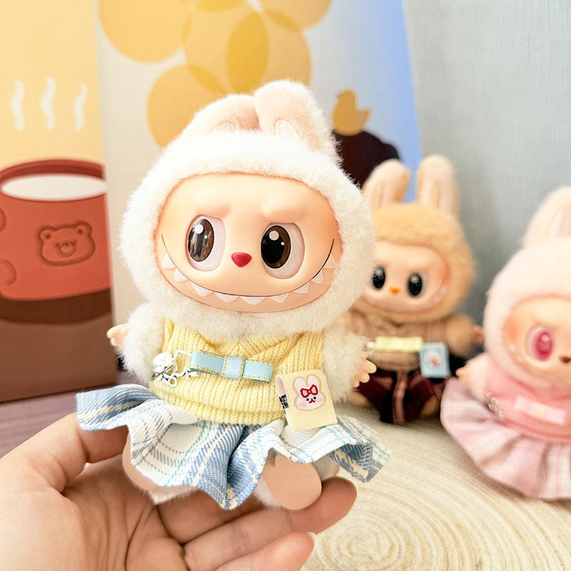 First and Second Generation Labubu Baby Clothes Pendant Labubu Clothes Baby Clothes Summer Skirt Jumpsuit Set Cute and Cute