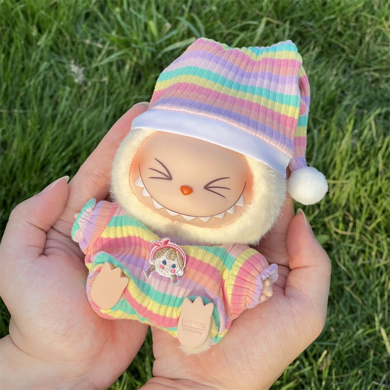 Wholesale Labubu Doll Clothes 17cm Accessories First, Second, Third Generation Vinyl Plush Doll Outfit Set