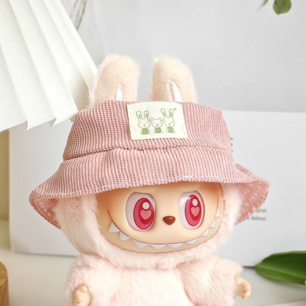 Clothing Only: First, Second, and Third Generation Blind Box Labubu Pendant Clothing, Sitting Labubu Party Doll Pink Sweater
