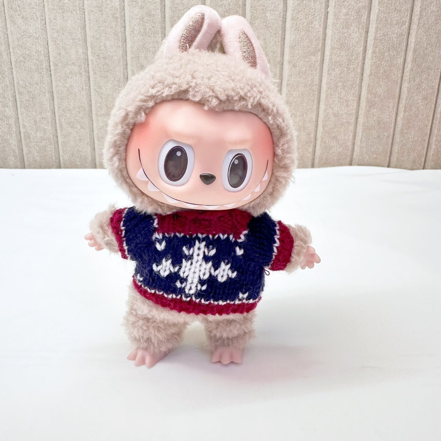 15cm blind box cloth cloth clothes pendant labubu Christmas suit handmade elk pig suit hoodie