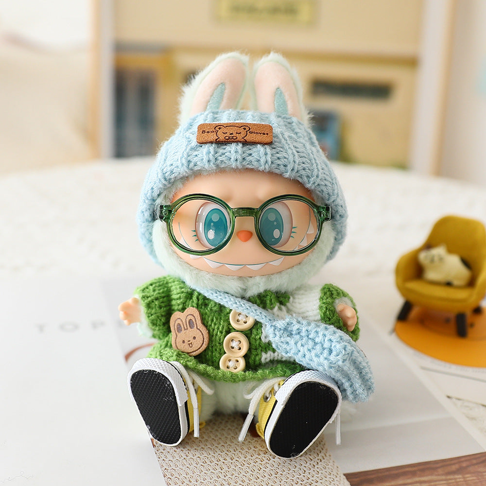 Labubu Baby Clothes Generation Two Generation Three Generation Labubu Clothes Wear Sweater Shoes Vinyl Pendant Replacement Glasses