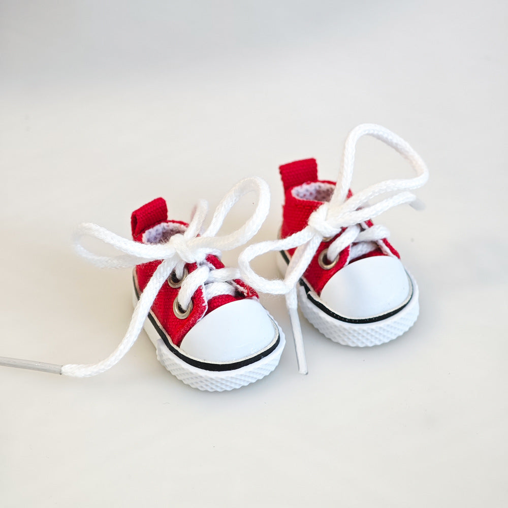Labubu Doll Summer Outfit Set with Straw Hat & Canvas Shoes