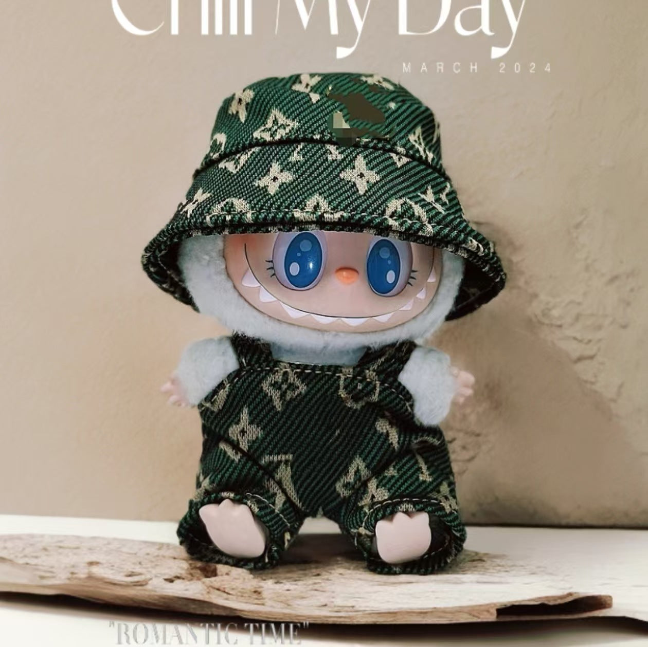Labubu Doll Outfit Set - 1st & 2nd Gen Clothes (Green, Black, Brown)