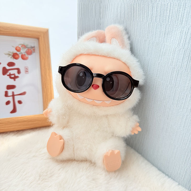 17cm Labubu Doll Clothes - Leather Outfits & Accessories for 1st/2nd Gen
