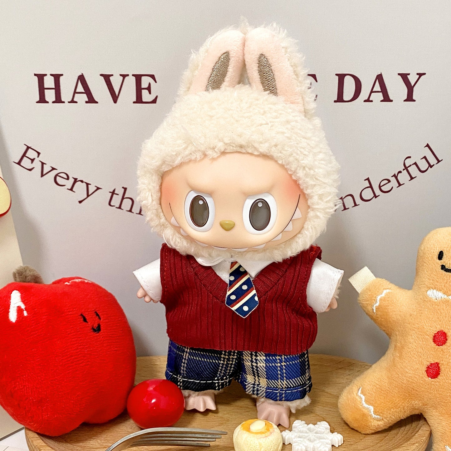 Labubu third generation doll clothes labubu 3.0 doll clothes generation second generation sitting party for blind box clothes 17cm