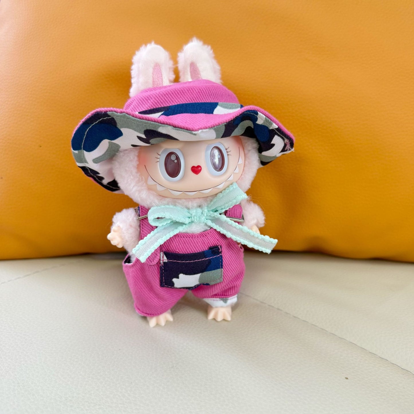 Labubu Doll Camouflage Canvas Hat Set for 1st & 2nd Gen