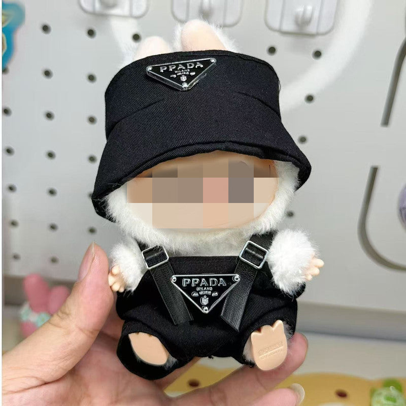 Labubu Doll Baby Clothes Outfit - 17cm Vinyl Doll Overalls Suit