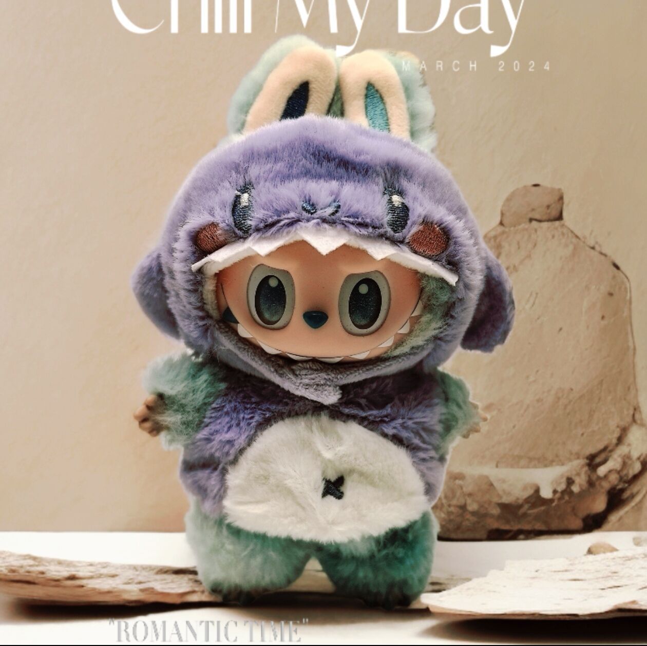 Labubu Doll Outfit - Dinosaur & Shark Vinyl Clothes for 17cm Labubu