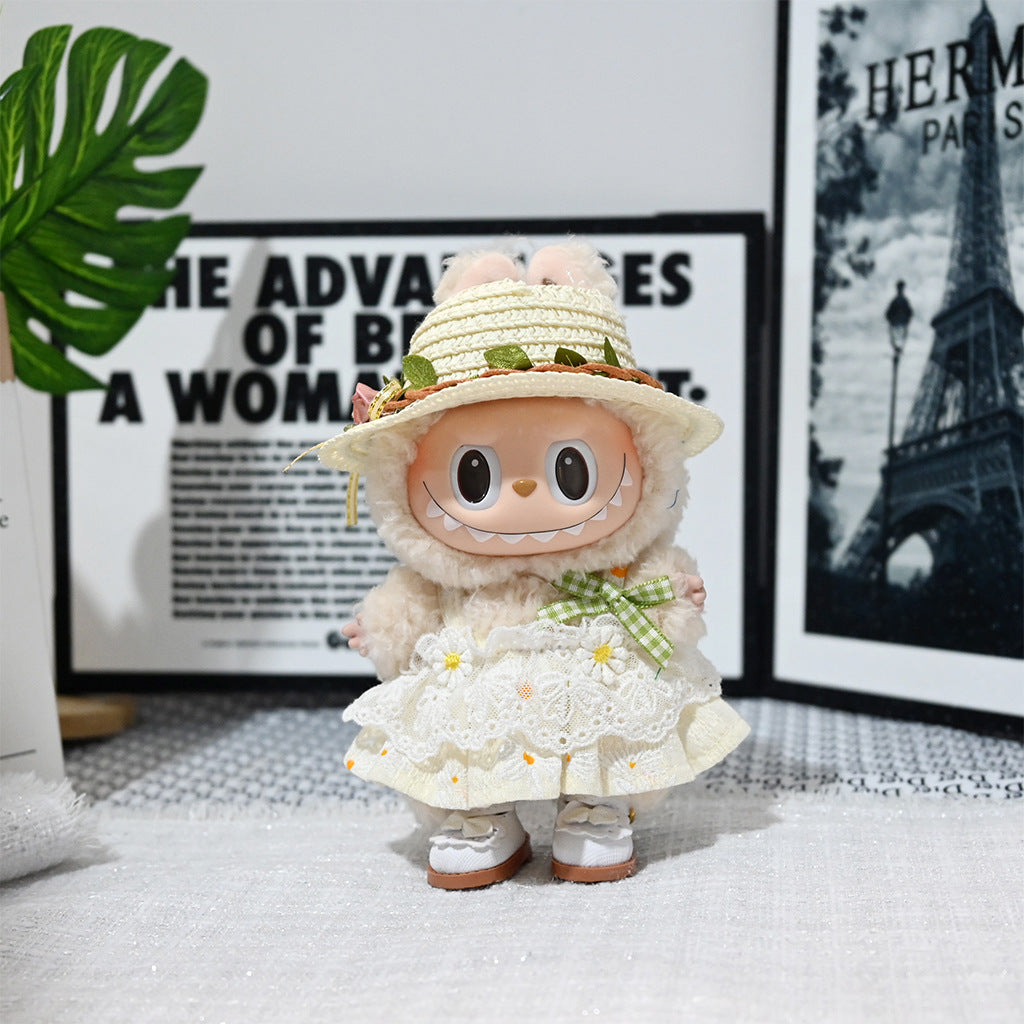Labubu Doll Clothes Set for 17cm Pendant Doll - Outfits & Accessories