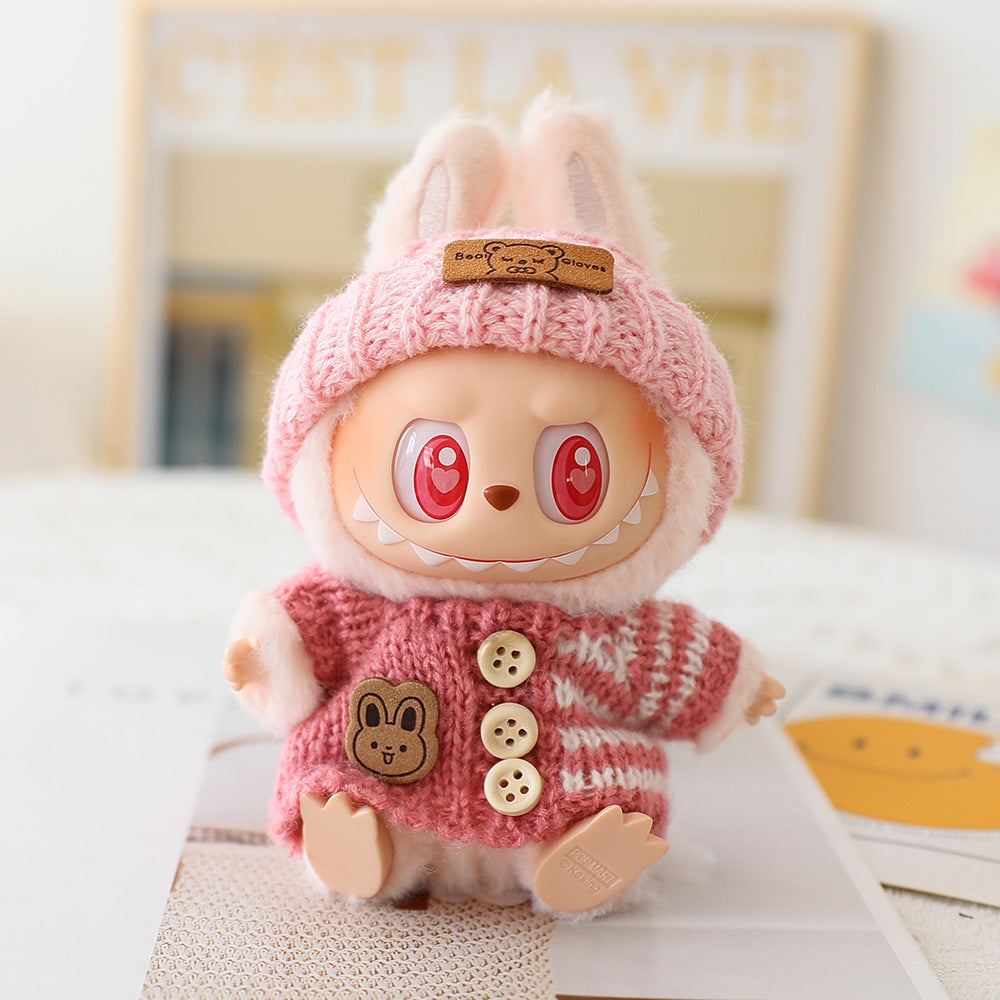 Labubu Baby Clothes Generation Two Generation Three Generation Labubu Clothes Wear Sweater Shoes Vinyl Pendant Replacement Glasses