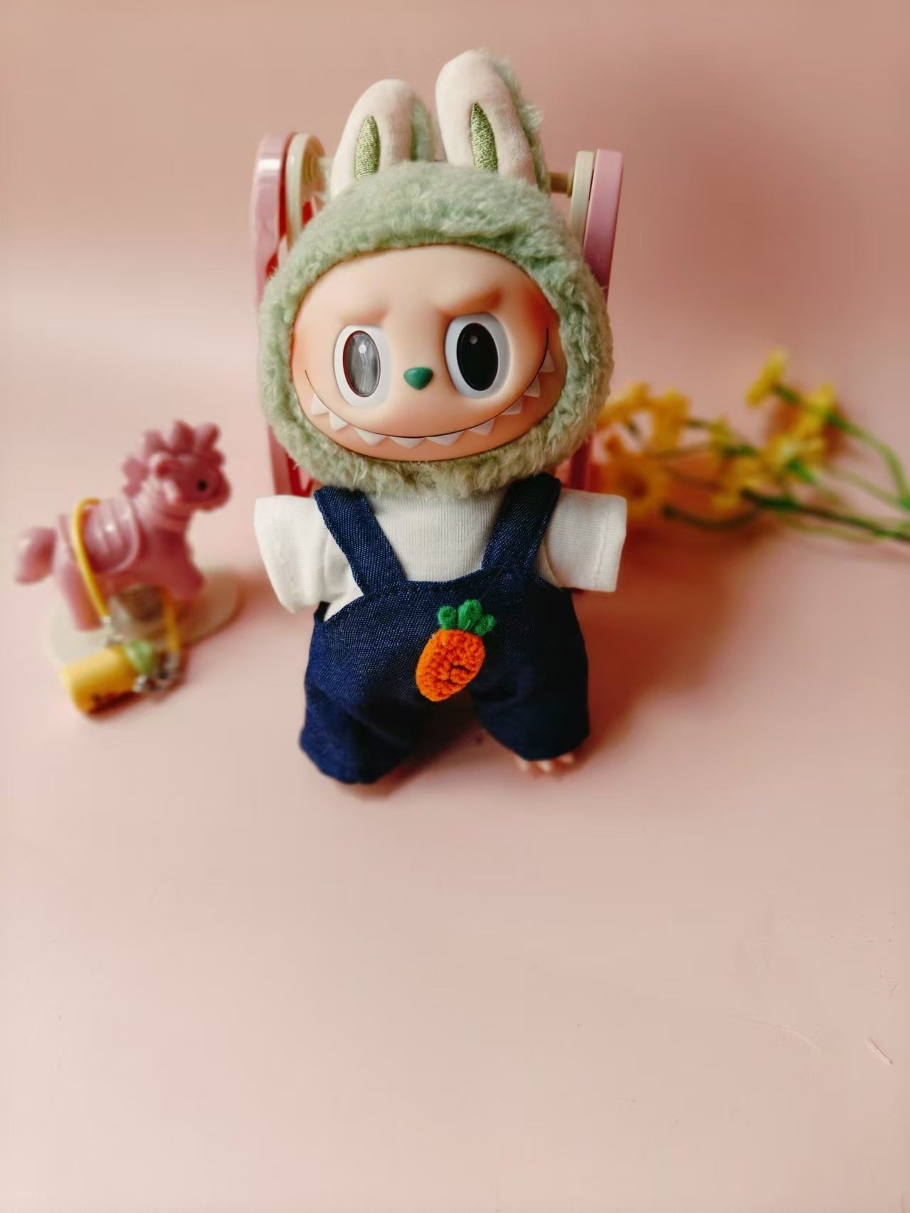 Labubu Doll Clothes for 17cm Vinyl Pendant Doll - Skirts & Outfits