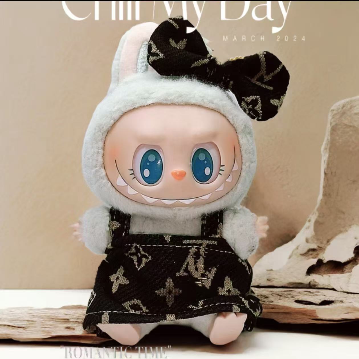 Labubu Doll Clothes Set - Skirt, Bow, Bag & Shoes for 1st/2nd Gen