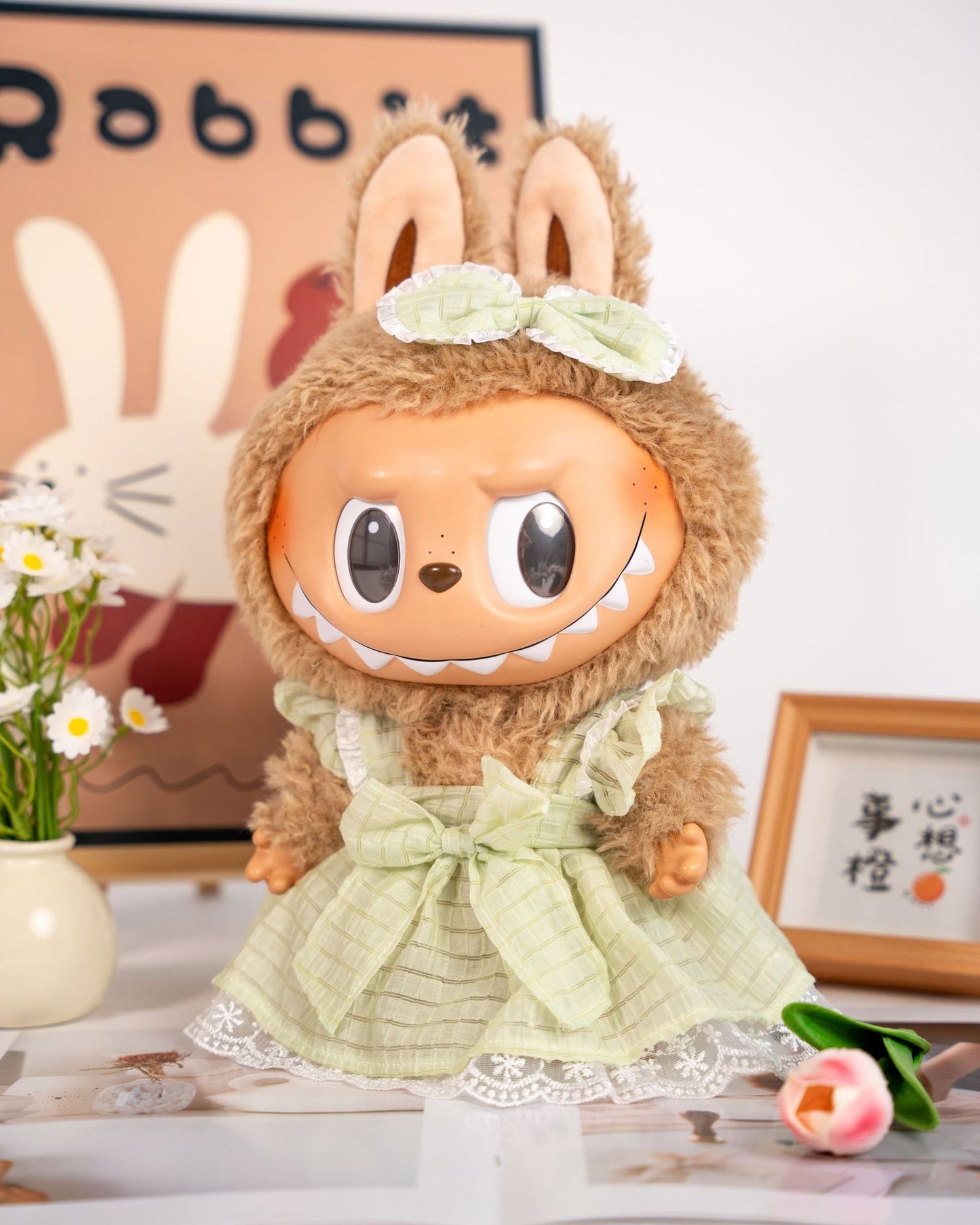 38cm Labubu Doll Clothes - Cute Outfits for Vinyl Dolls