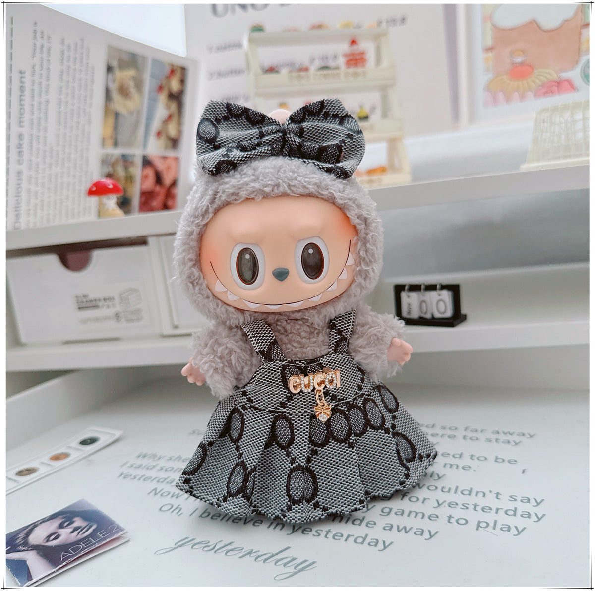 Labubu Doll Outfit - 17cm Cute Skirt Set for Vinyl Dolls
