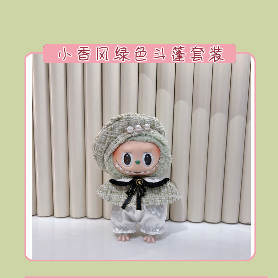 17cm Labubu Doll Clothes & Accessories - Macaron Style
