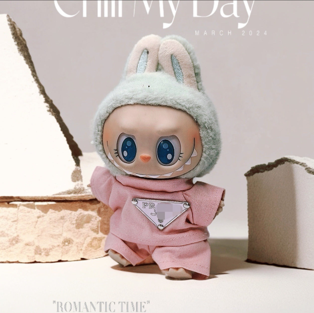 Labubu Doll Outfit Set - 17cm Cute Clothes with Hat & Accessories