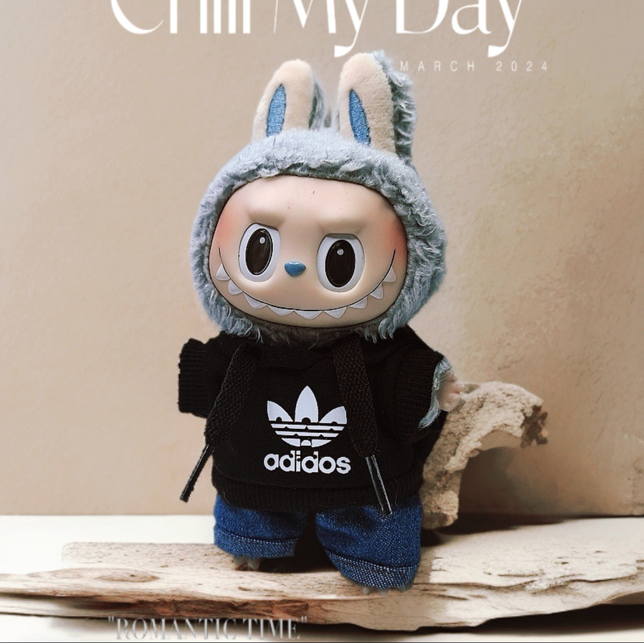 Labubu Doll Clothes - Cute Sweatshirt & Jeans Outfit for 1st & 2nd Gen