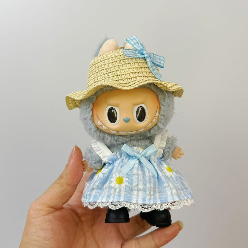 17cm Labubu Doll Clothes Set for 1st-3rd Gen Vinyl Dolls