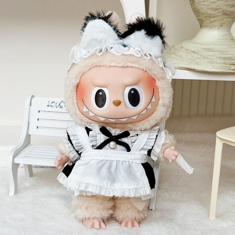 Labubu Doll Jumpsuit Outfits for 17cm Vinyl Dolls