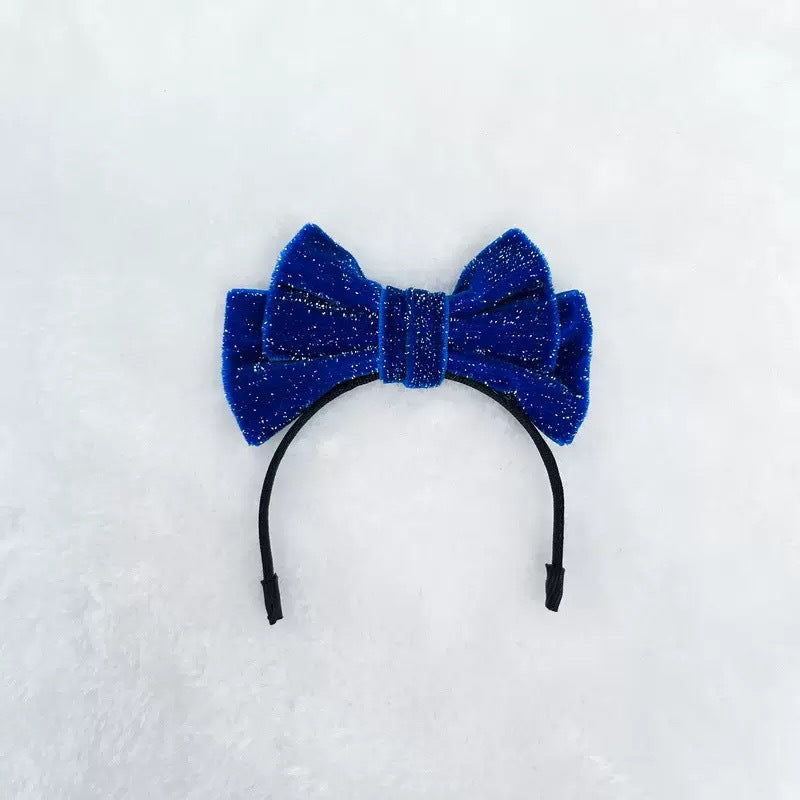 Labubu Doll Headband - Sparkling Velvet Party Accessories for Vinyl Dolls