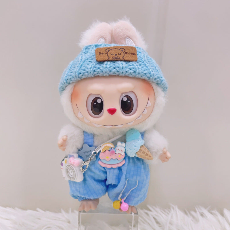 Labubu Doll Summer Ice Cream Overalls Outfit