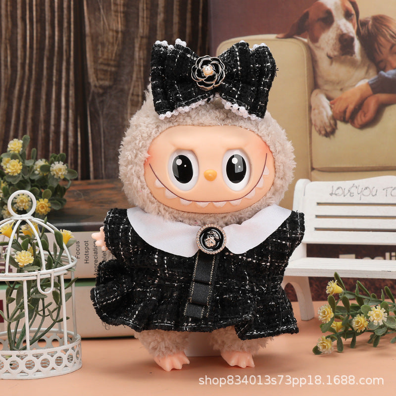 Labubu Doll Clothes - 17cm Skirt Suit for Vinyl Dolls (Multiple Colors)