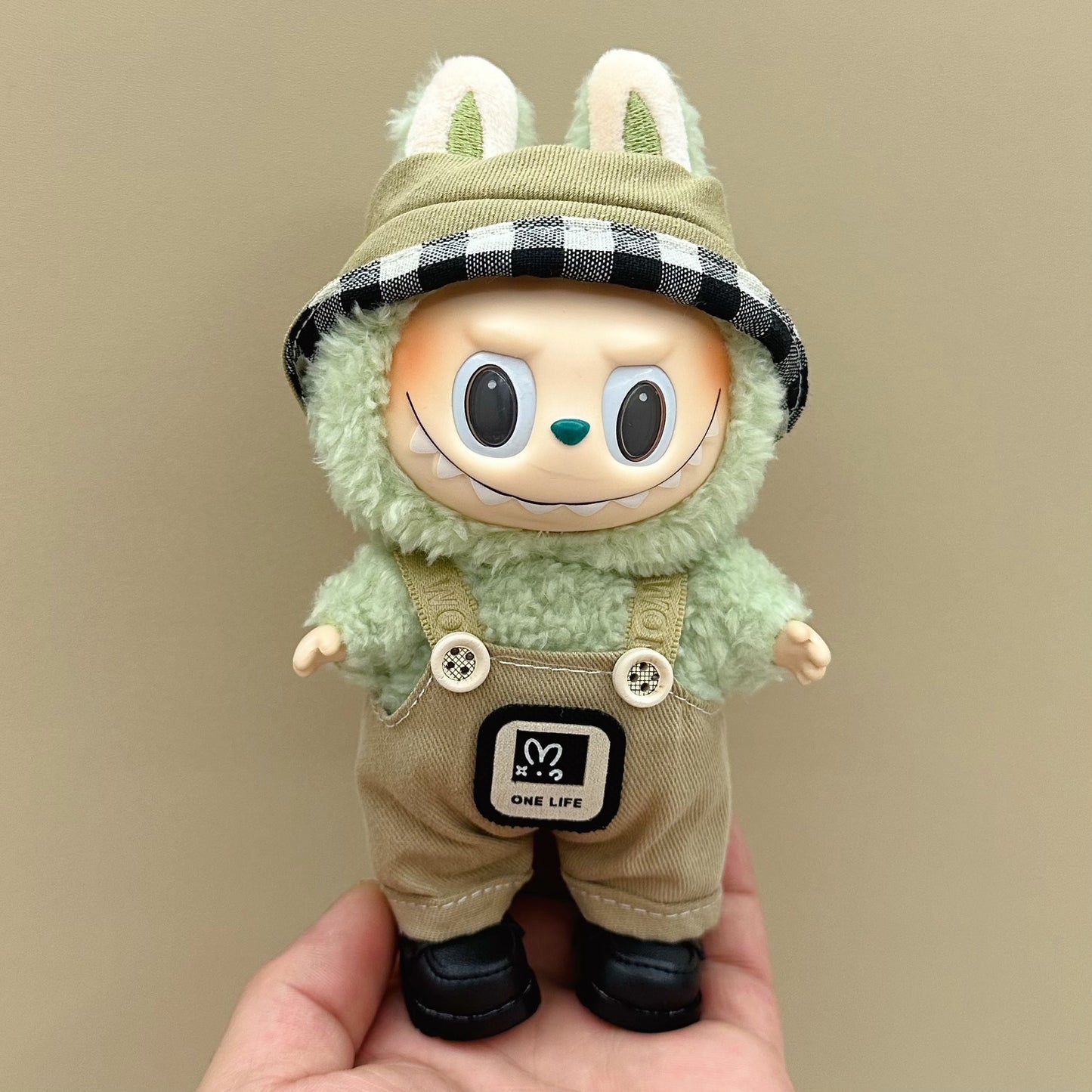 labubu doll clothes 17cm pull cloth clothes blind box doll skirt suit cute dress toy cross-border wholesale