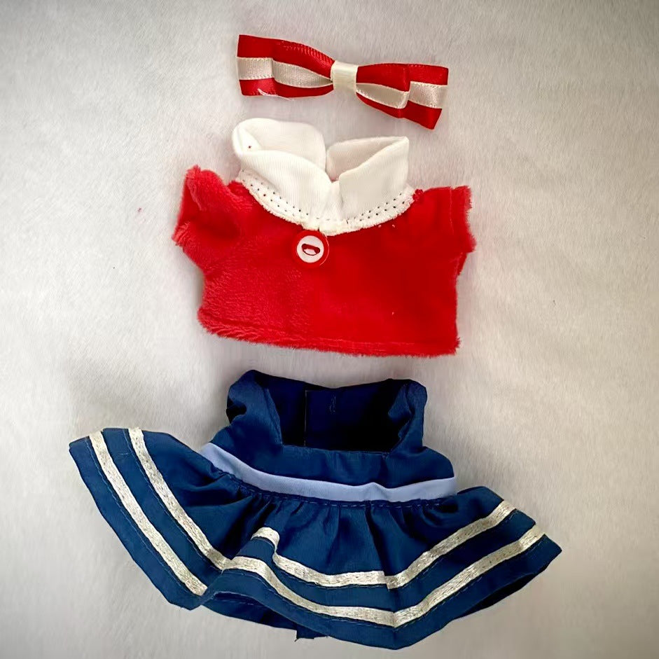 Labubu Doll Clothes - 17cm Vest & Skirt Sets for Milan British Style