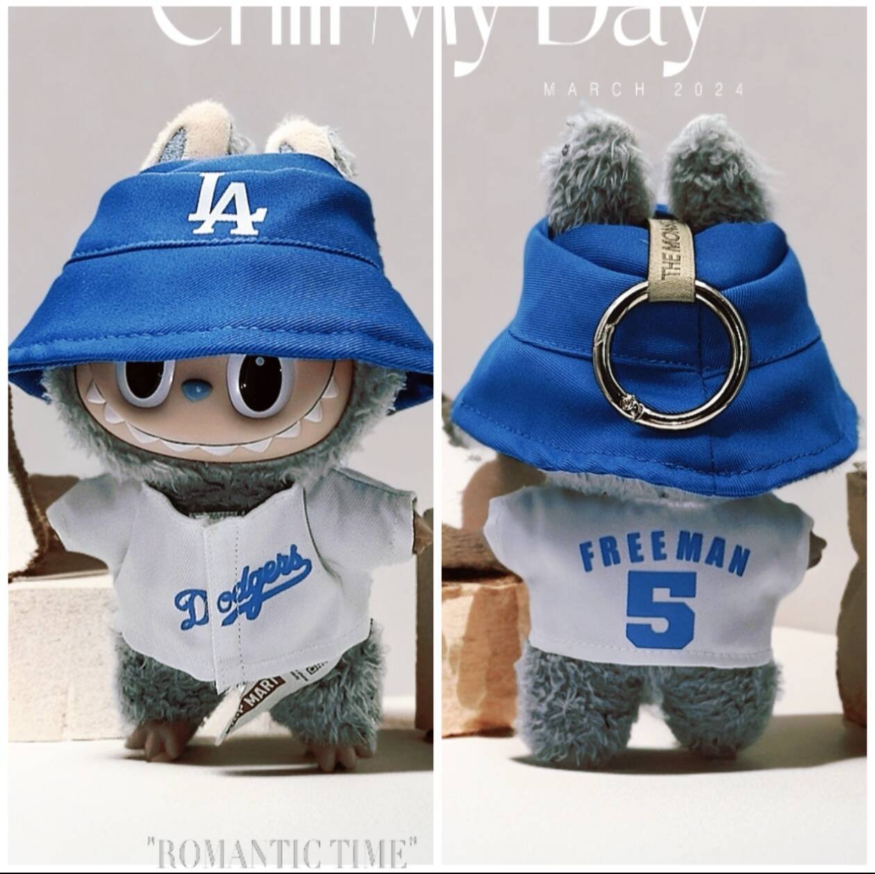 Labubu Doll Clothes Outfit for 1st & 2nd Gen - Blue & White Sets