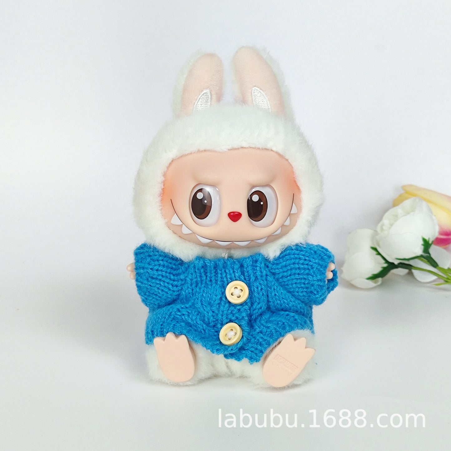 Labubu Doll Outfit - 17cm Sweater, Skirt & Bag Set for 1st-3rd Gen