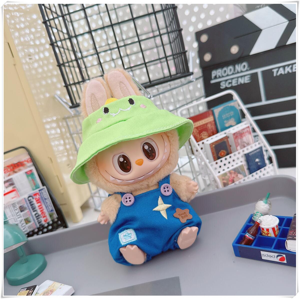 Labubu Doll Outfit - Cute Strappy Pants & Overalls for 10cm & 17cm Dolls