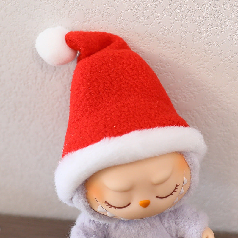 Generation II Blind Box Labubu Doll Clothes LABUBU Sit Party Doll Christmas Cloak Christmas Hat Clothes