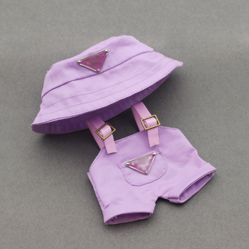 Labubu Doll Hooded Sweater & Hat Outfit for 17cm Vinyl Doll
