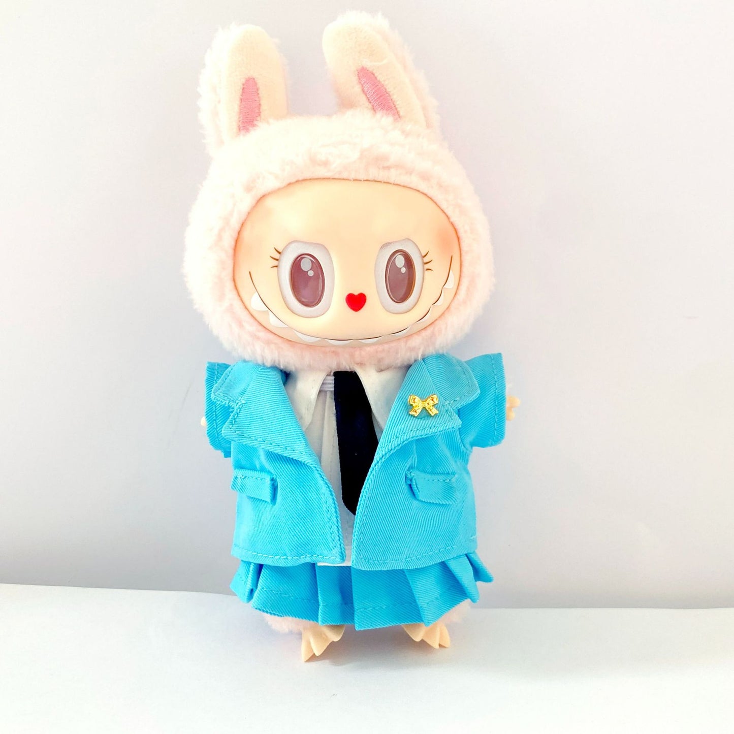 Labubu Doll Couple Outfit Set - Office Workwear Style for 17cm Labubu