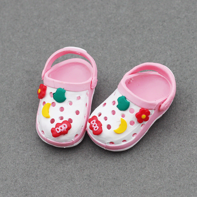 Labubu17CM Rab Bao-ao Hug 6 Points BJD Doll 15CM Doll EXO Sandals Sand Hole Slippers