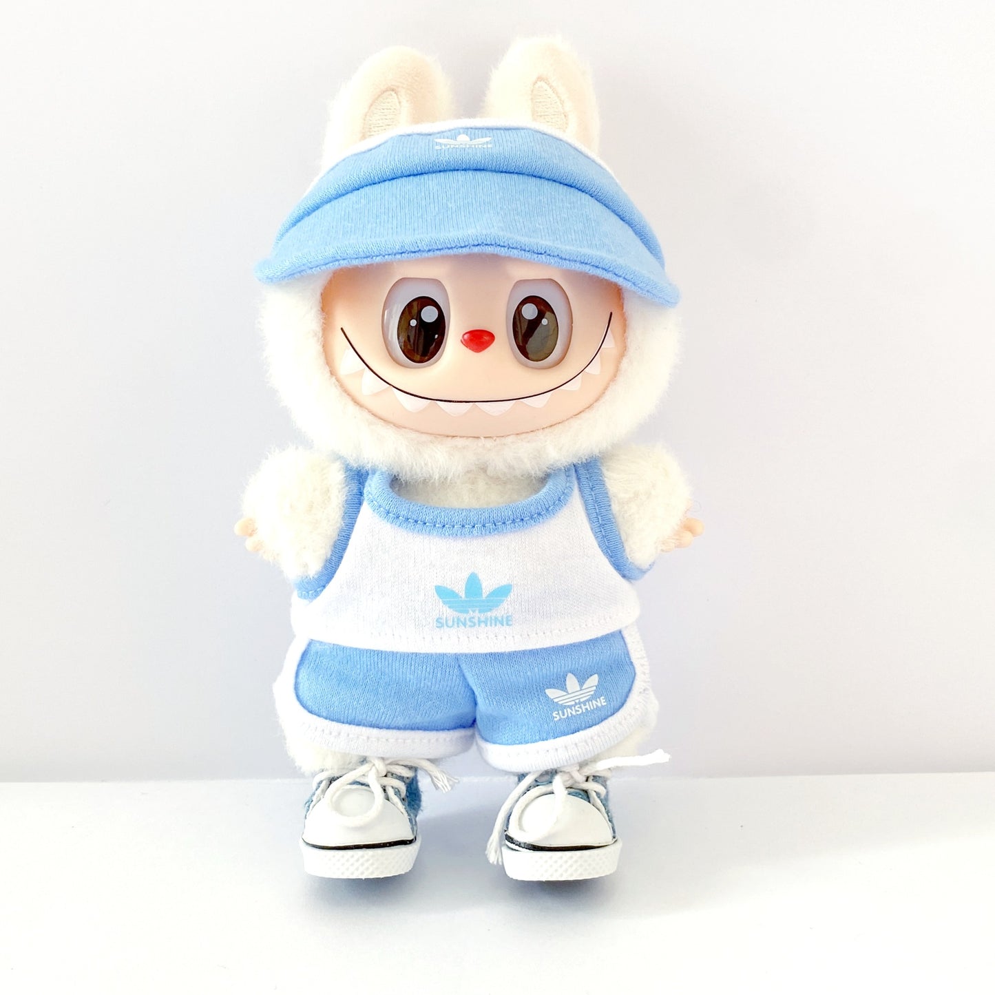 Labubu Doll Baseball Jersey Outfit - 17cm Sportswear for Vinyl Dolls