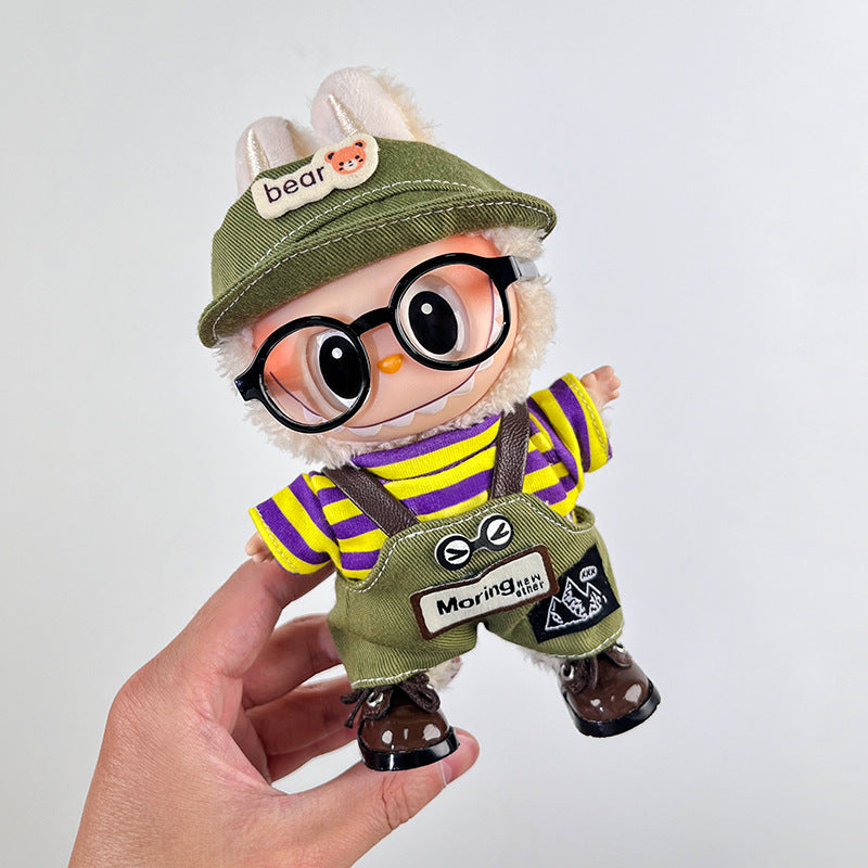 Labubu Doll Clothes for 17cm Pendant Doll - Colorful Outfits