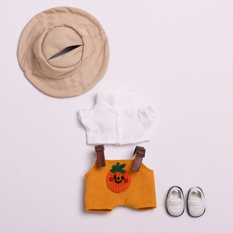 Labubu Doll Cute Overalls Two-Piece Set with Optional Shoes & Hat