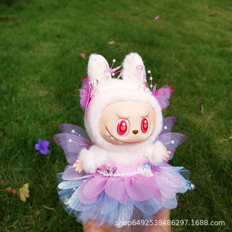 Labubu Doll Clothes for Flower Fairy Series - 17cm Size