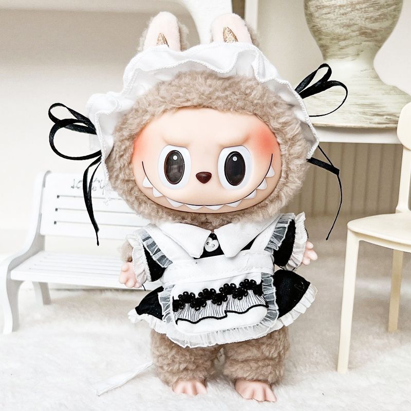 Labubu Doll Jumpsuit Outfits for 17cm Vinyl Dolls