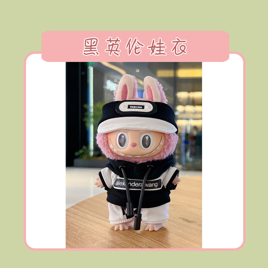 Labubu Doll Clothes for 17cm Vinyl Doll - Cute Outfits