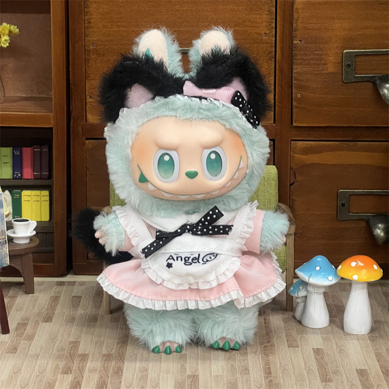 Wholesale Labubu Doll Clothes 17cm Accessories First, Second, Third Generation Vinyl Plush Doll Outfit Set