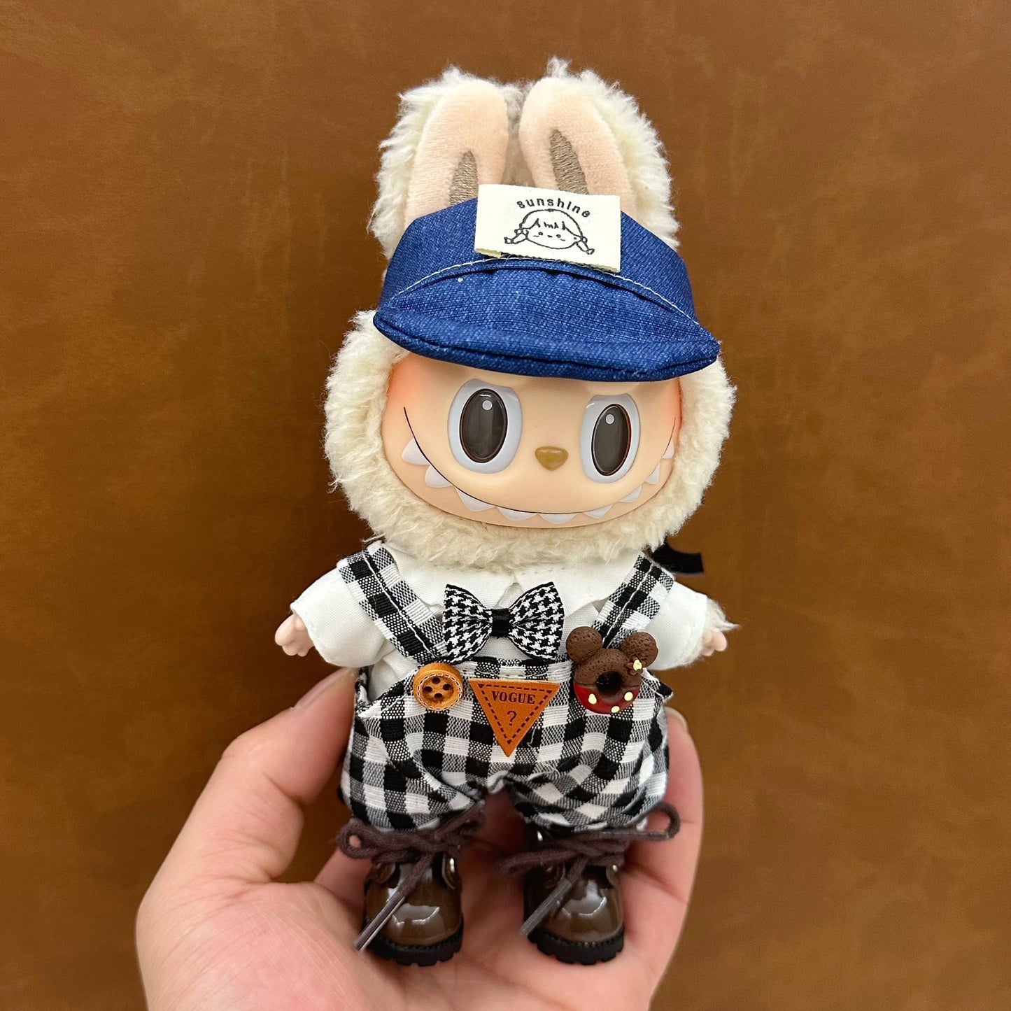 labubu doll clothes 17cm pull cloth clothes blind box doll skirt suit cute dress toy cross-border wholesale