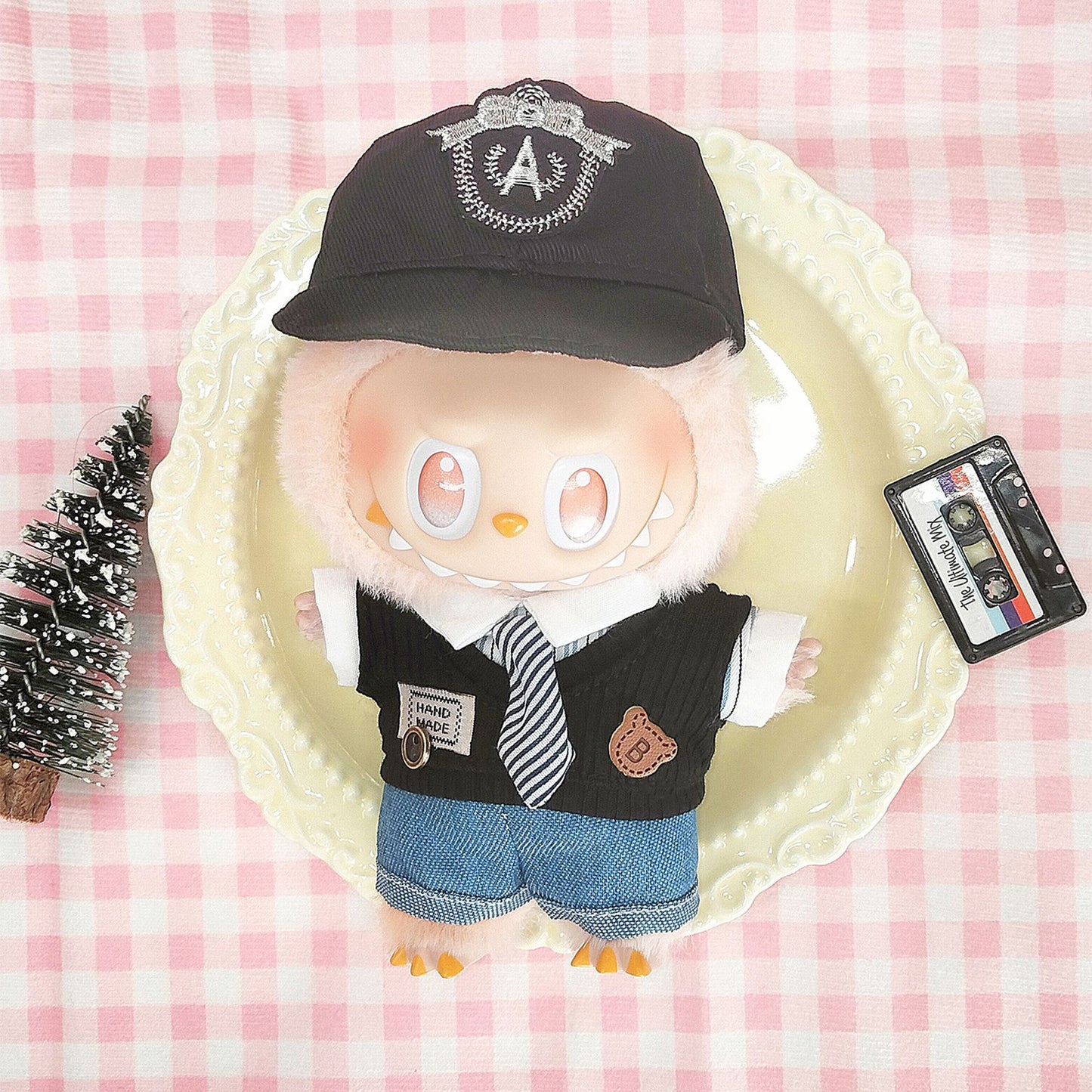 Labubu third generation doll clothes labubu 3.0 doll clothes generation second generation sitting party for blind box clothes 17cm